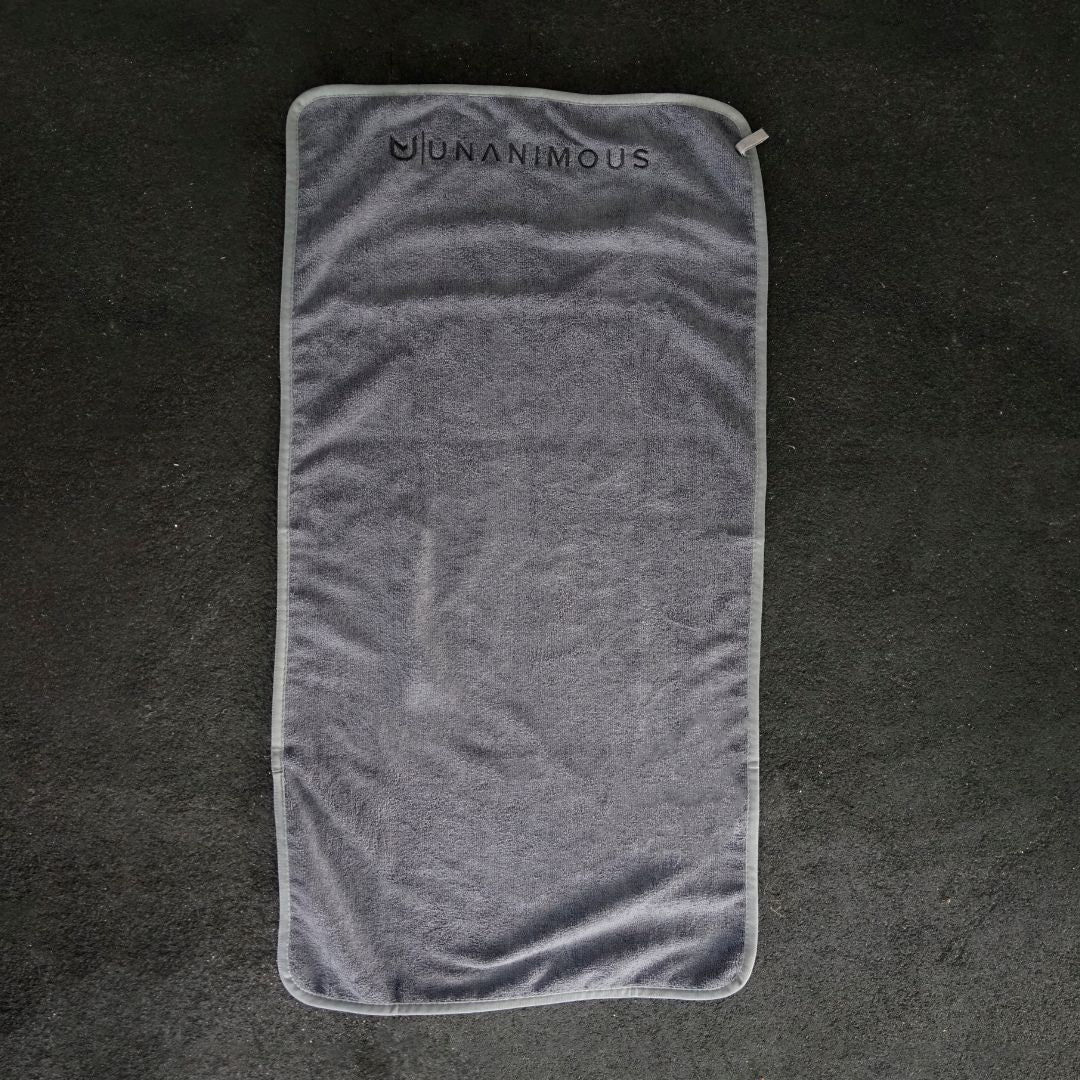 Gym Towel Microfiber dark grey 45x90cm