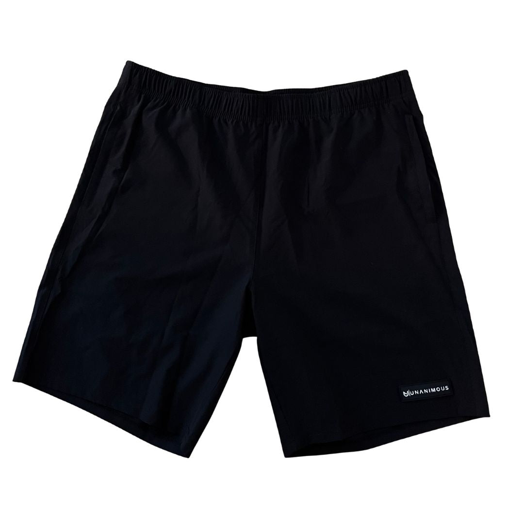 Essential Men Zip Shorts Black