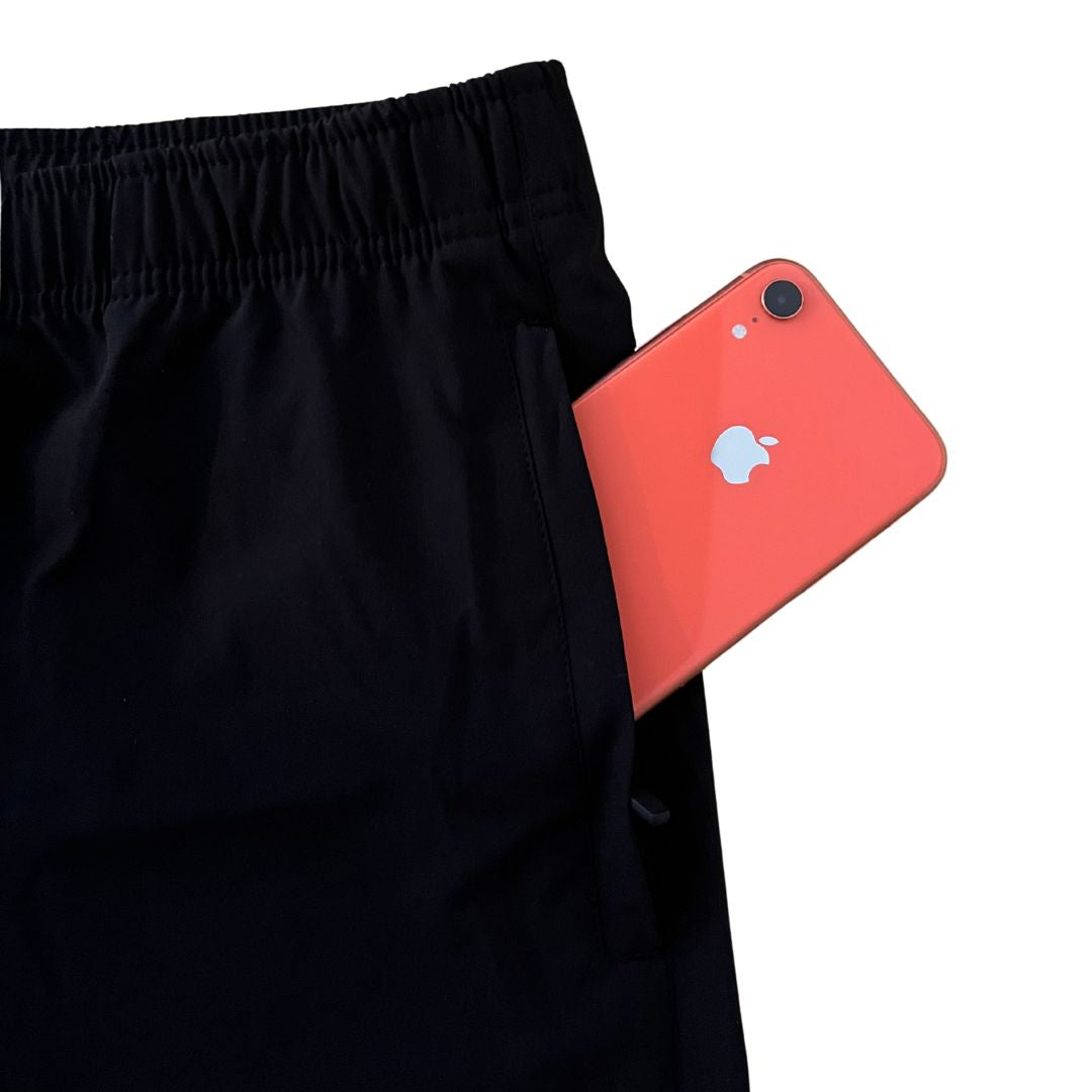 Essential Men Zip Shorts Black