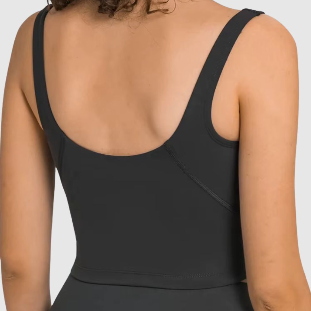 Active Fit Crop Top – Built-In Sports Bra (preorder)