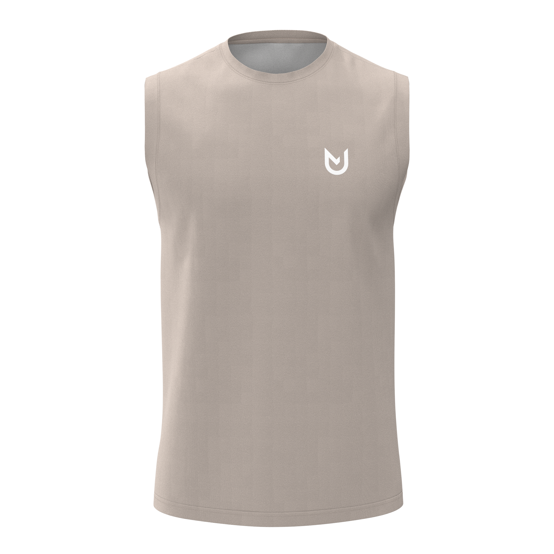 Detailansicht des ärmellosen Shirts aus Funktionsmaterial
