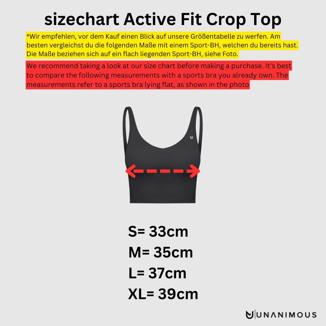 Active Fit Crop Top – Built-In Sports Bra