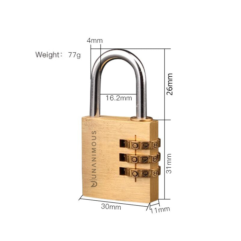 Combination lock fitness