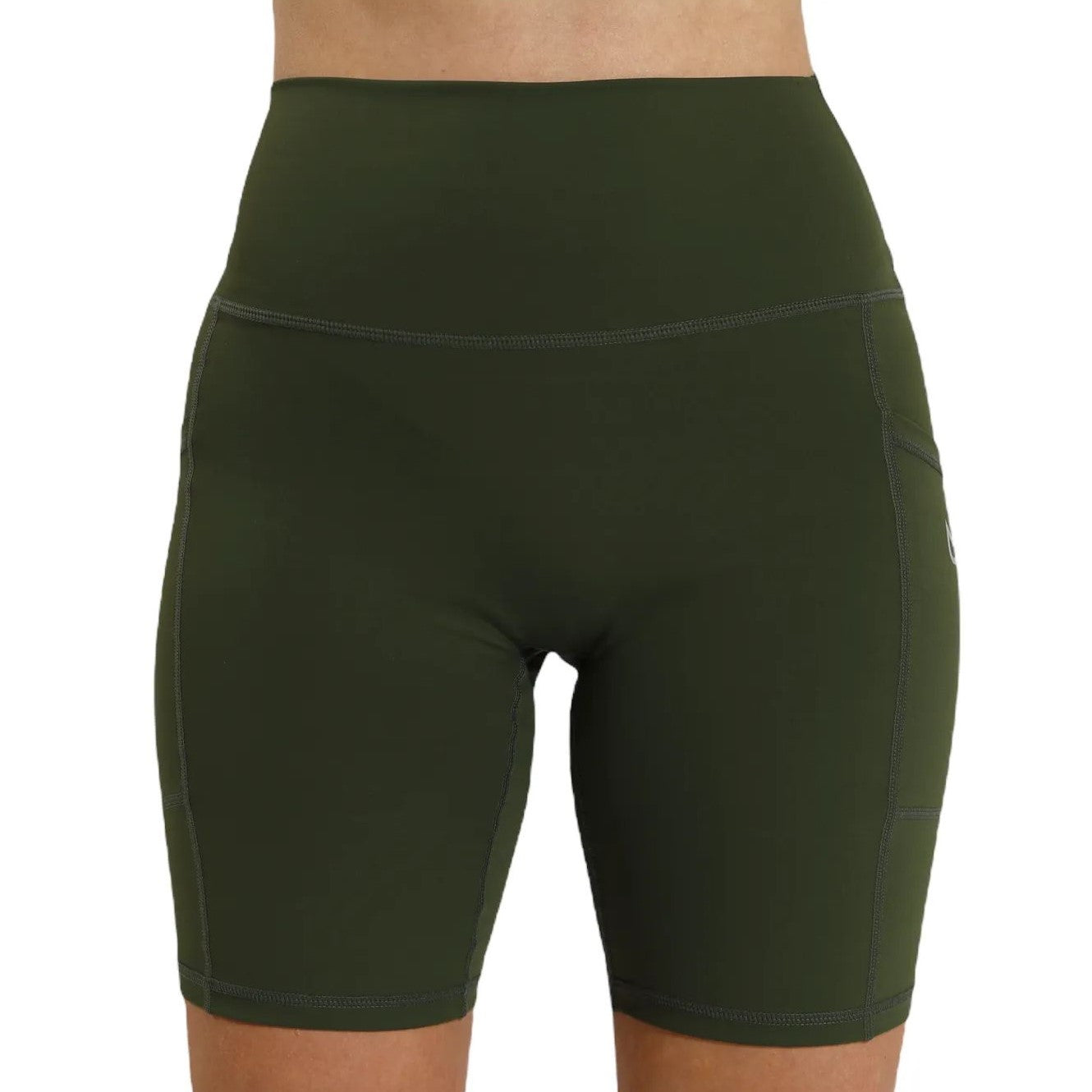 Short cycliste vert olive