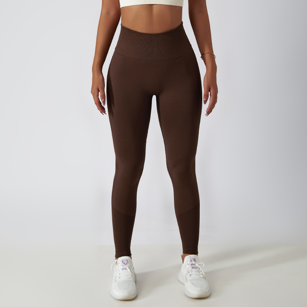 Legging Scrunch Marron Foncé