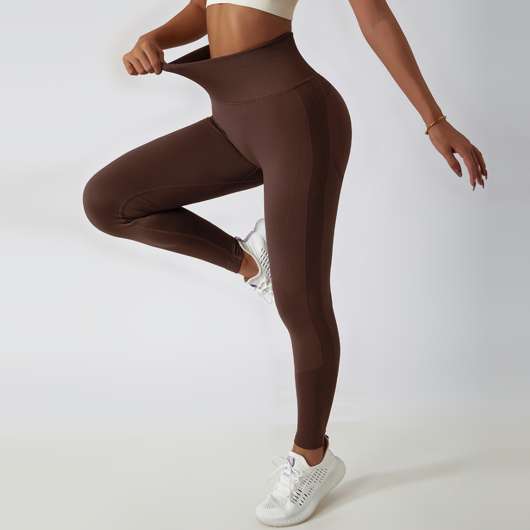 Legging Scrunch Marron Foncé