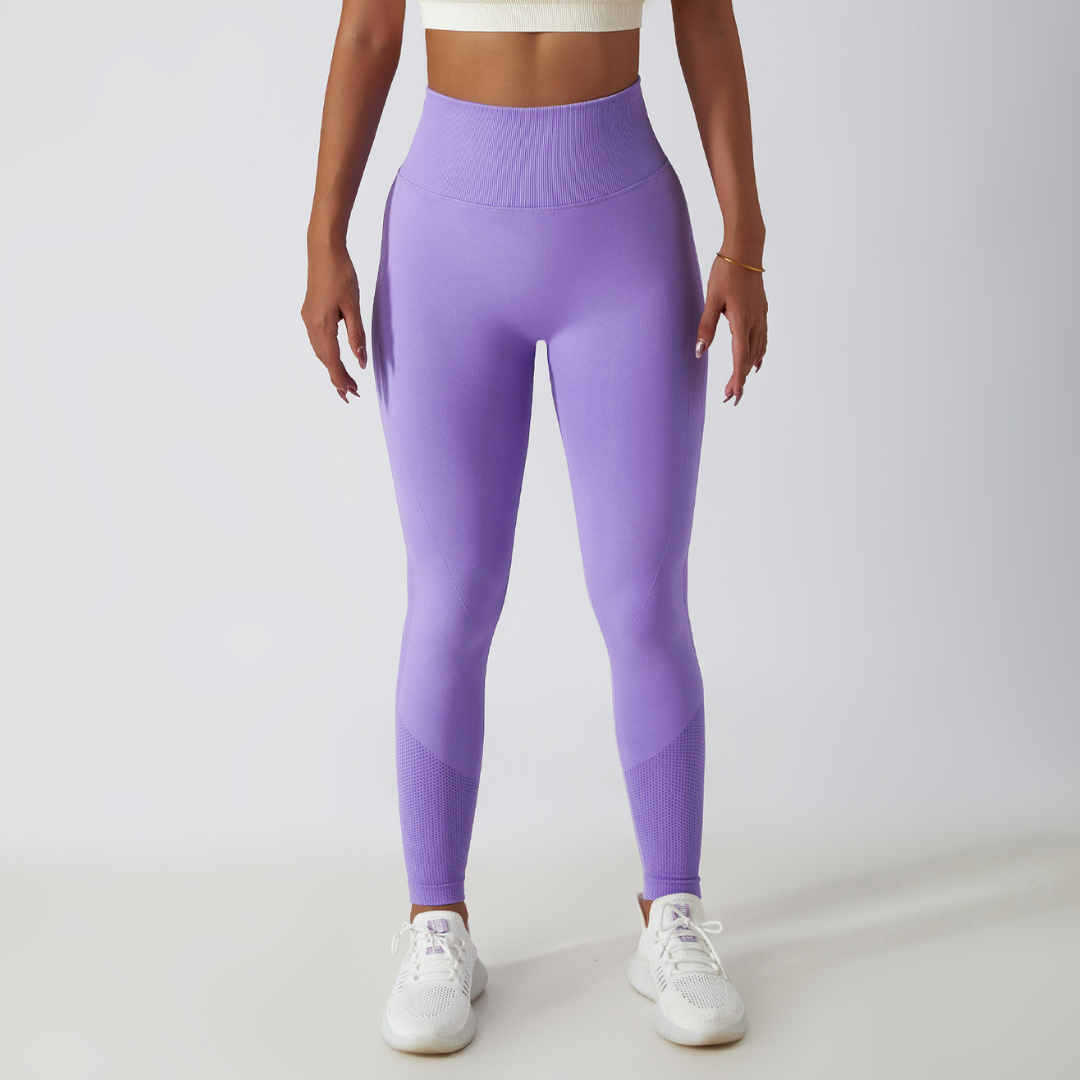Scrunch leggings purple